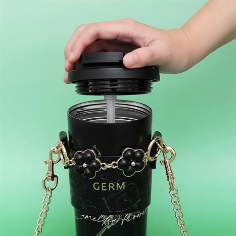 Ly giữ nhiệt inox 500 ml Hoa Sơn Trà GERM GE-23AW-B77 Màu Đen