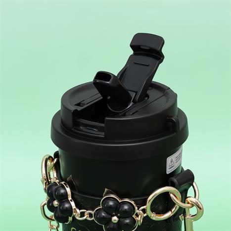 Ly giữ nhiệt inox 500 ml Hoa Sơn Trà GERM GE-23AW-B77 Màu Đen