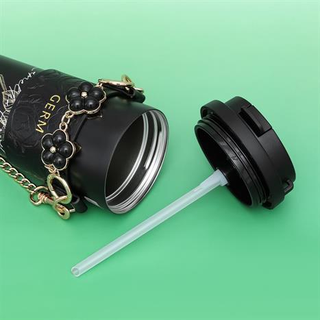 Ly giữ nhiệt inox 500 ml Hoa Sơn Trà GERM GE-23AW-B77 Màu Đen