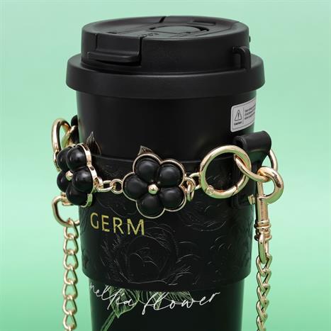 Ly giữ nhiệt inox 500 ml Hoa Sơn Trà GERM GE-23AW-B77 Màu Đen