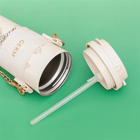 Ly giữ nhiệt inox 500 ml Hoa Sơn Trà GERM GE-23AW-B77 Màu Trắng