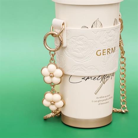 Ly giữ nhiệt inox 500 ml Hoa Sơn Trà GERM GE-23AW-B77 Màu Trắng