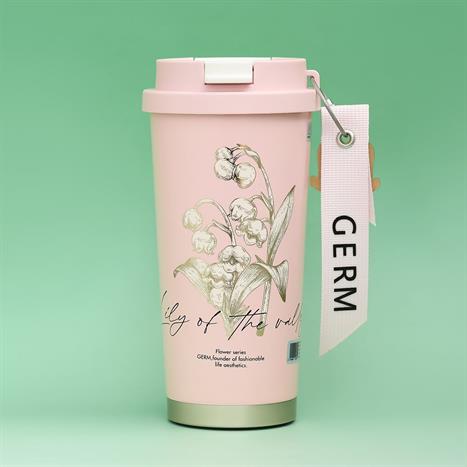 Ly giữ nhiệt inox 500 ml Hoa Huệ Thung Lũng GERM GE-23AW-B47 Màu Hồng