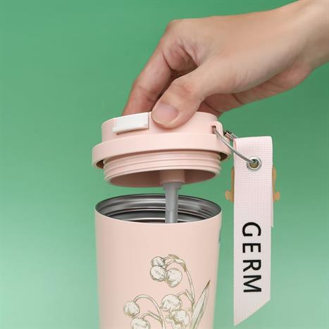 Ly giữ nhiệt inox 500 ml Hoa Huệ Thung Lũng GERM GE-23AW-B47 Màu Hồng