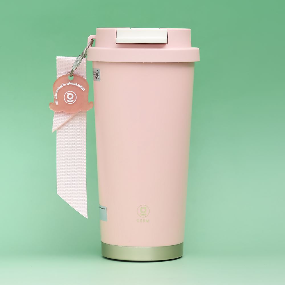 Ly giữ nhiệt inox 500 ml Hoa Huệ Thung Lũng GERM GE-23AW-B47 Màu Hồng