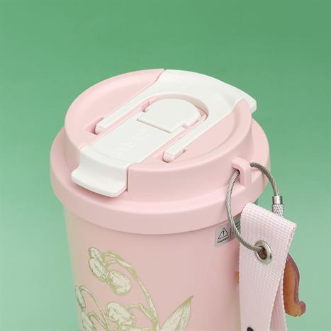 Ly giữ nhiệt inox 500 ml Hoa Huệ Thung Lũng GERM GE-23AW-B47 Màu Hồng