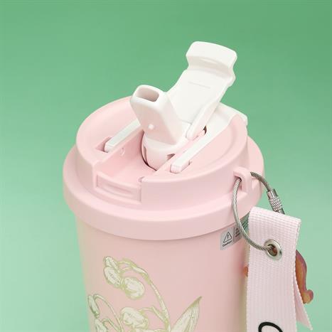 Ly giữ nhiệt inox 500 ml Hoa Huệ Thung Lũng GERM GE-23AW-B47 Màu Hồng