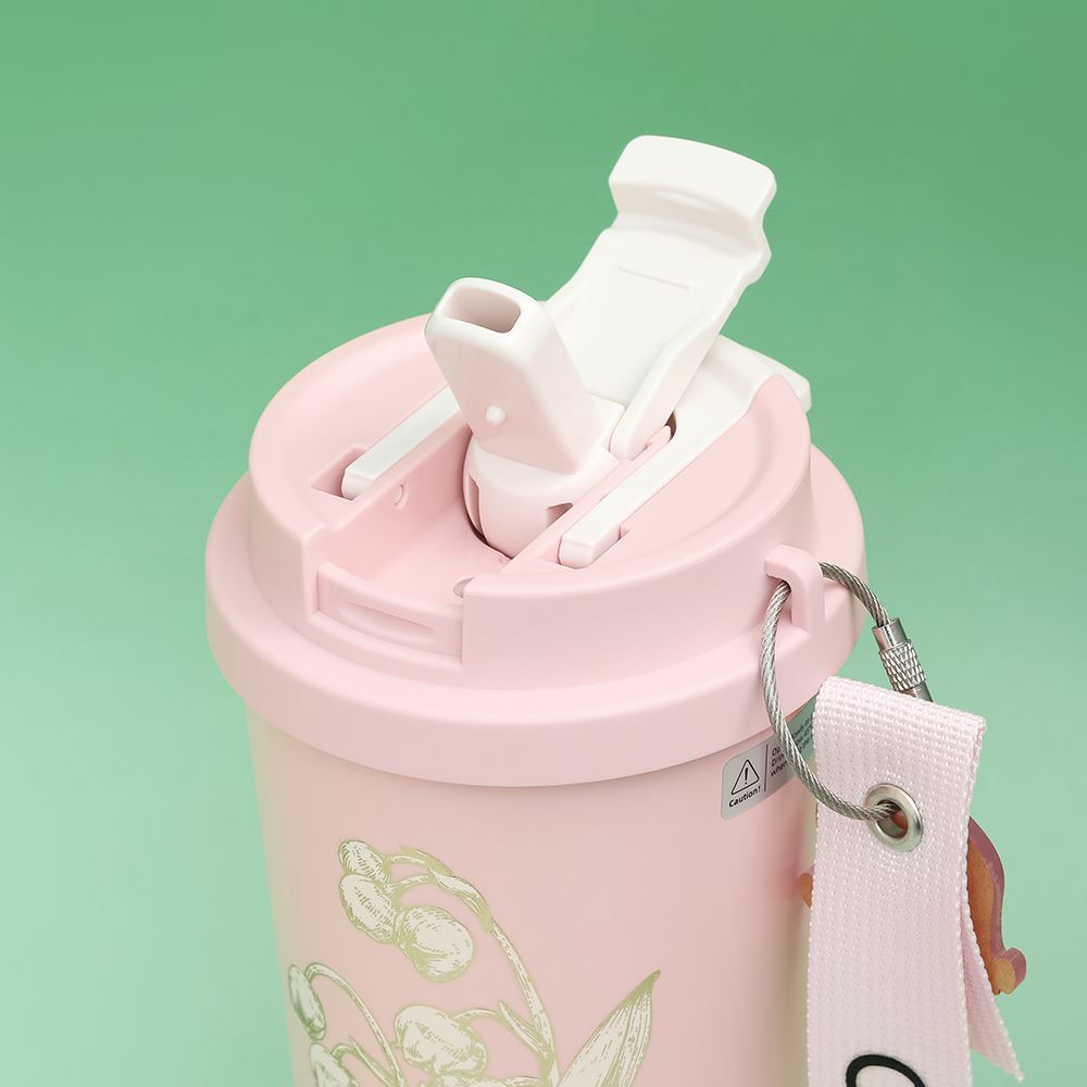 Ly giữ nhiệt inox 500 ml Hoa Huệ Thung Lũng GERM GE-23AW-B47 Màu Hồng