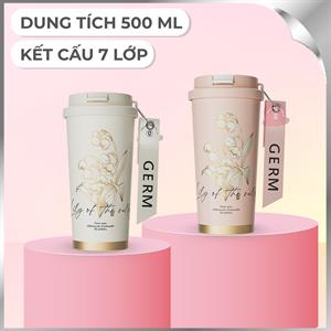 Ly giữ nhiệt inox 500 ml Hoa Huệ Thung Lũng GERM GE-23AW-B47