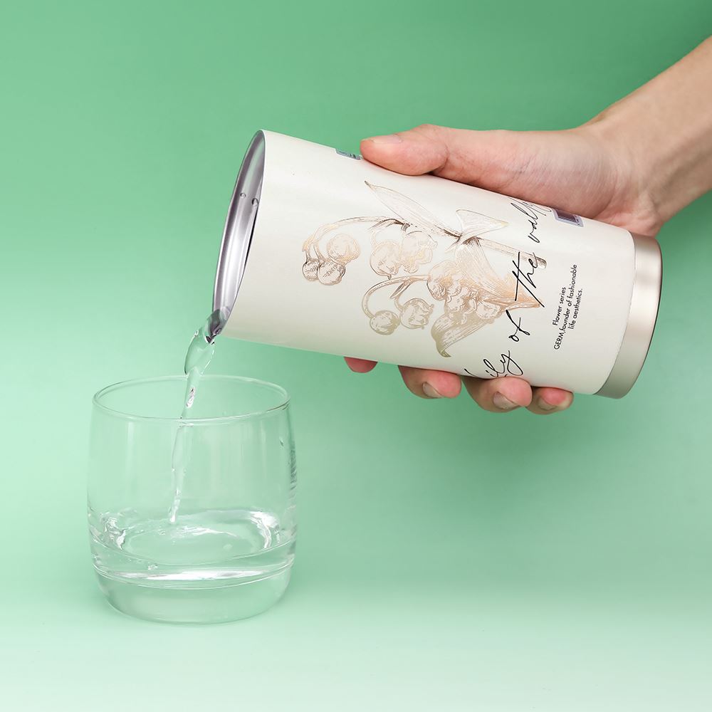 Ly giữ nhiệt inox 500 ml Hoa Huệ Thung Lũng GERM GE-23AW-B47 Màu Trắng