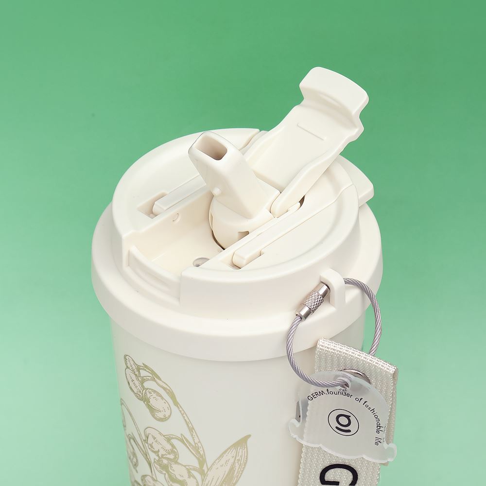 Ly giữ nhiệt inox 500 ml Hoa Huệ Thung Lũng GERM GE-23AW-B47 Màu Trắng