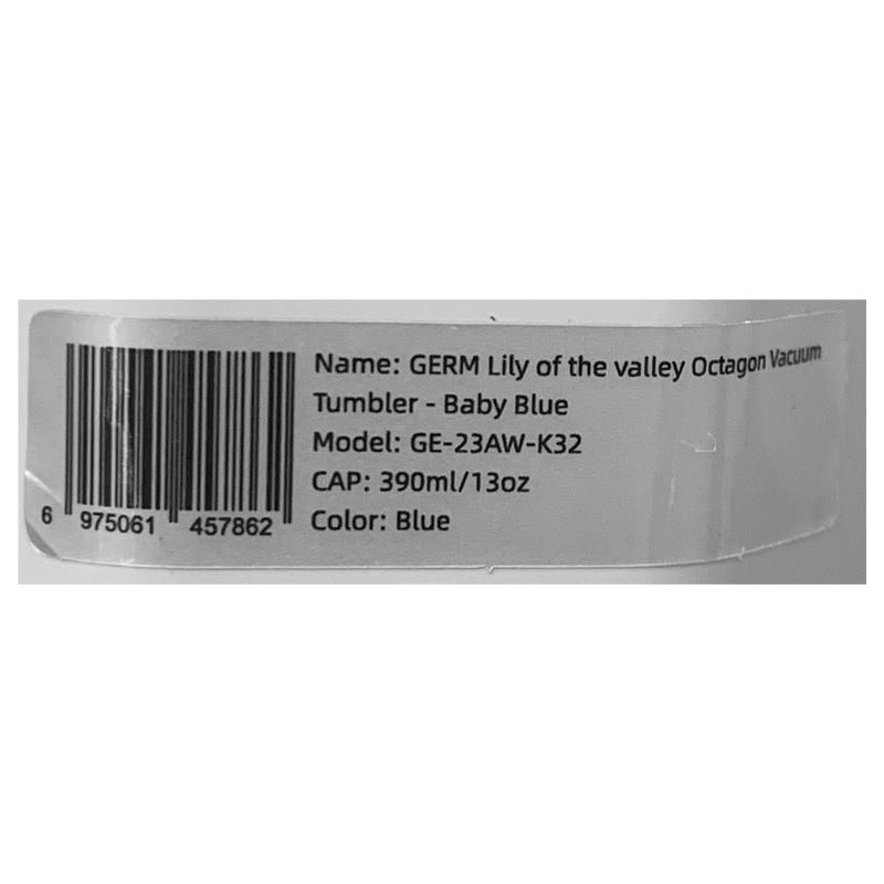 Ly giữ nhiệt inox 390 ml Hoa Huệ Thung Lũng GERM GE-23AW-K32 Màu Xanh Dương