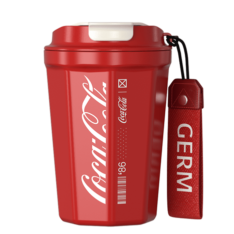 Ly giữ nhiệt inox 390 ml Kim Cương Coca Cola GERM GPS-2124VP-CCR Màu Đỏ