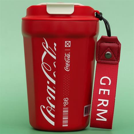 Ly giữ nhiệt inox 390 ml Kim Cương Coca Cola GERM GPS-2124VP-CCR Màu Đỏ