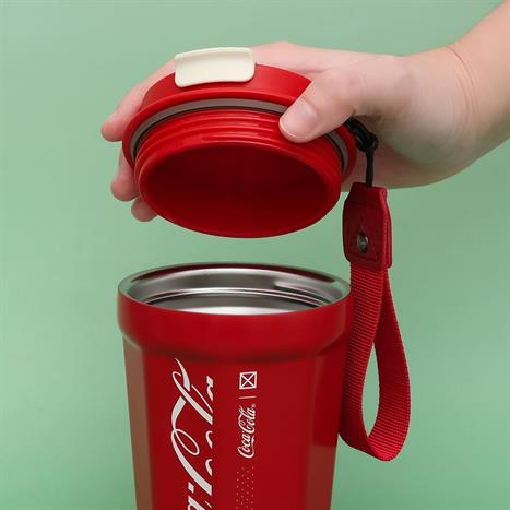 Ly giữ nhiệt inox 390 ml Kim Cương Coca Cola GERM GPS-2124VP-CCR Màu Đỏ