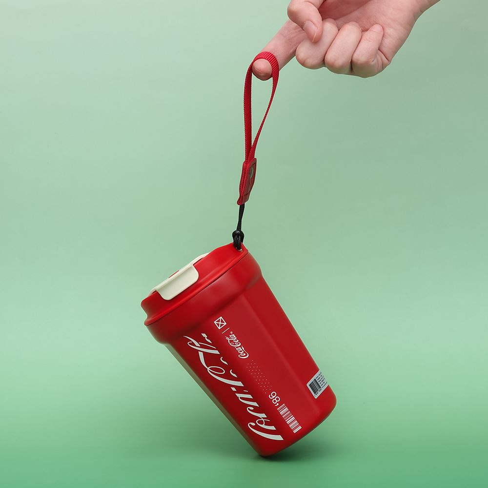 Ly giữ nhiệt inox 390 ml Kim Cương Coca Cola GERM GPS-2124VP-CCR Màu Đỏ