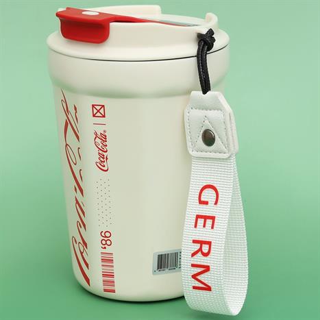 Ly giữ nhiệt inox 390 ml Kim Cương Coca Cola GERM GPS-2124VP-CCW Màu Trắng