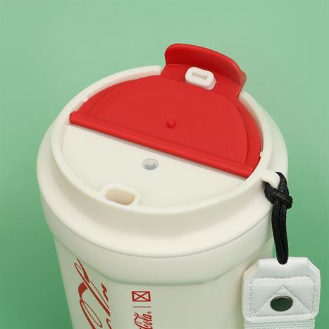 Ly giữ nhiệt inox 390 ml Kim Cương Coca Cola GERM GPS-2124VP-CCW Màu Trắng