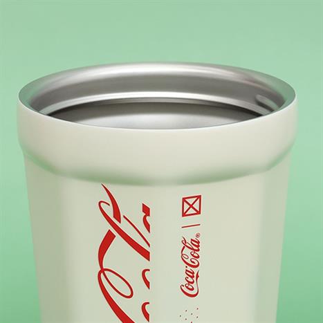 Ly giữ nhiệt inox 390 ml Kim Cương Coca Cola GERM GPS-2124VP-CCW Màu Trắng