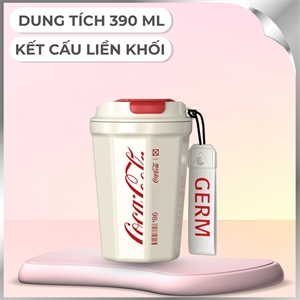 Ly giữ nhiệt inox 390 ml Kim Cương Coca Cola GERM GPS-2124VP-CCW
