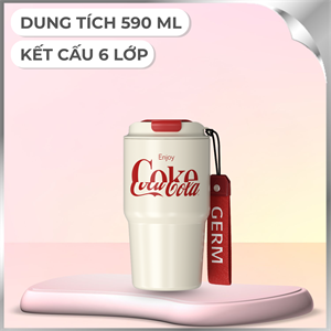 Ly giữ nhiệt 590 ml Enjoy Coca Cola GERM GPS-2123VP-CCEW