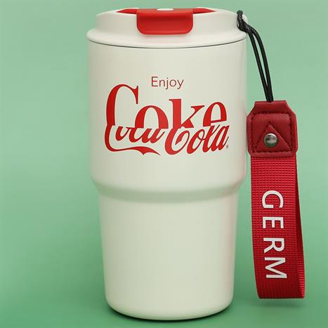 Ly giữ nhiệt 590 ml Enjoy Coca Cola GERM GPS-2123VP-CCEW Màu Trắng