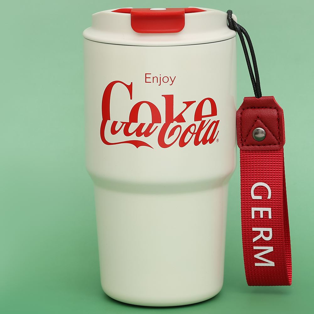 Ly giữ nhiệt 590 ml Enjoy Coca Cola GERM GPS-2123VP-CCEW Màu Trắng