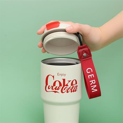 Ly giữ nhiệt 590 ml Enjoy Coca Cola GERM GPS-2123VP-CCEW Màu Trắng