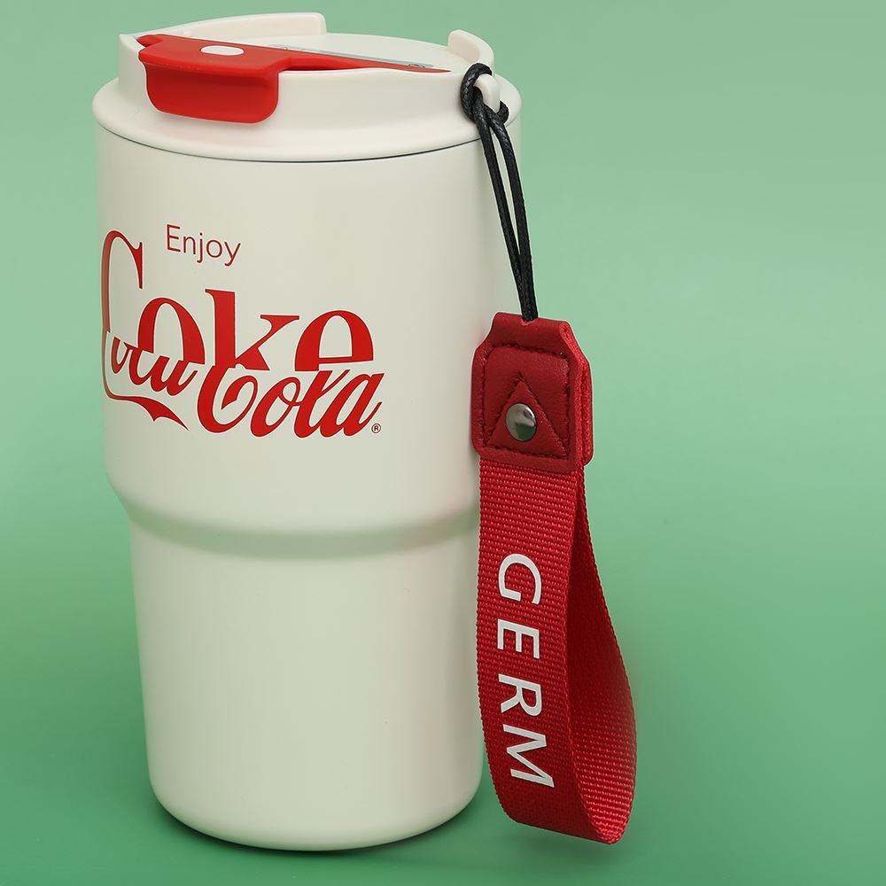 Ly giữ nhiệt 590 ml Enjoy Coca Cola GERM GPS-2123VP-CCEW Màu Trắng