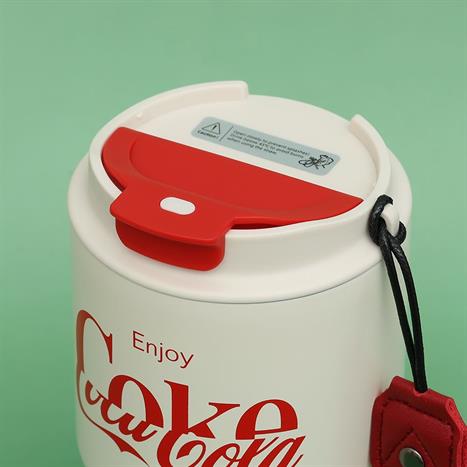 Ly giữ nhiệt 590 ml Enjoy Coca Cola GERM GPS-2123VP-CCEW Màu Trắng