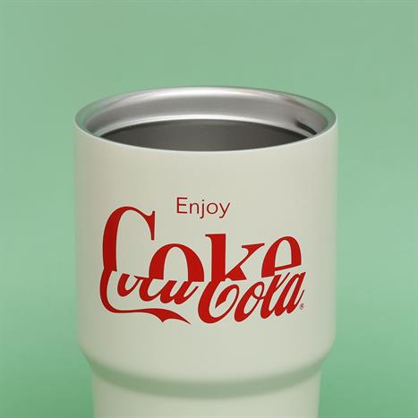 Ly giữ nhiệt 590 ml Enjoy Coca Cola GERM GPS-2123VP-CCEW Màu Trắng