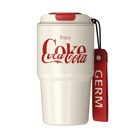 Ly giữ nhiệt 590 ml Enjoy Coca Cola GERM GPS-2123VP-CCEW Màu Trắng