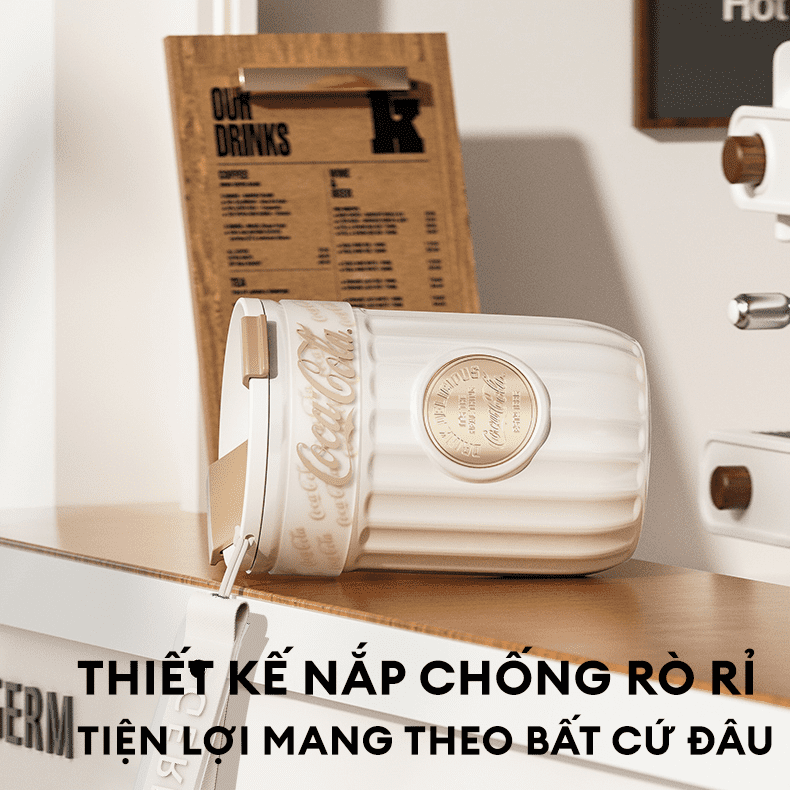 Ly giữ nhiệt inox 500 ml Huy Hiệu Coca Cola GERM GE-CK23AW-B66 - 6