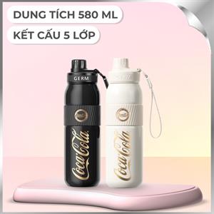 Ly giữ nhiệt inox 580 ml Thể Thao Coca Cola GERM GE-CK23AW-B37