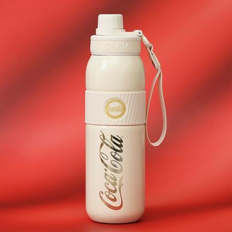 Ly giữ nhiệt inox 580 ml Thể Thao Coca Cola GERM GE-CK23AW-B37 Màu Trắng