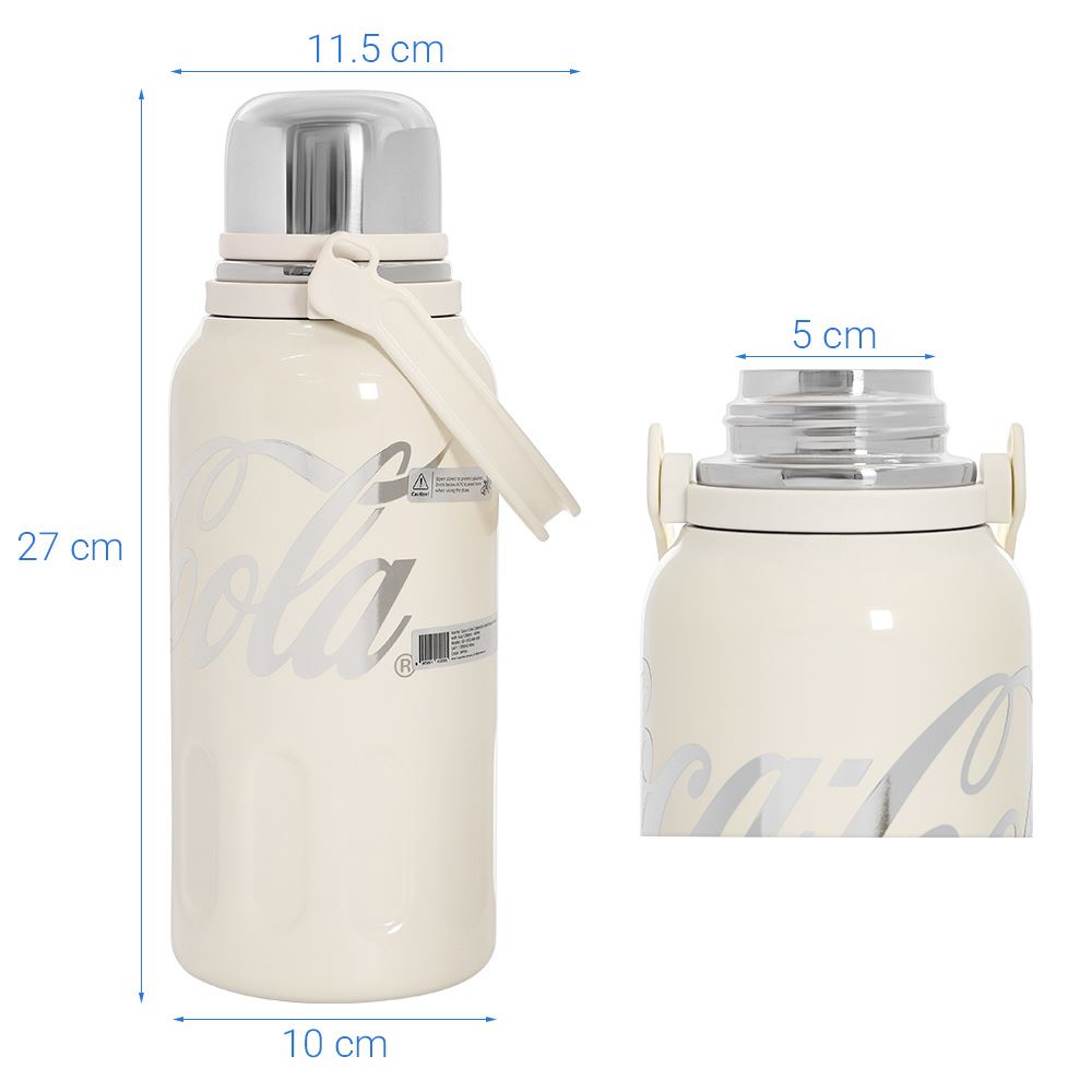 Ly giữ nhiệt inox 1200 ml Max Coca Cola GERM GE-CK23AW-B36 Màu Trắng