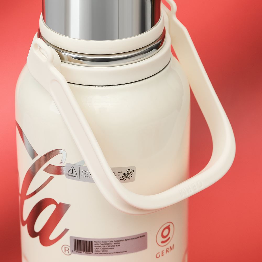 Ly giữ nhiệt inox 1200 ml Max Coca Cola GERM GE-CK23AW-B36 Màu Trắng