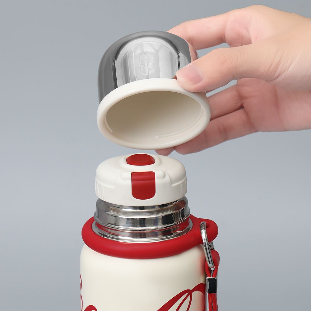 Ly giữ nhiệt inox 580 ml Max Coca Cola GERM GE-CK24AW-B86 Màu Trắng - Đỏ