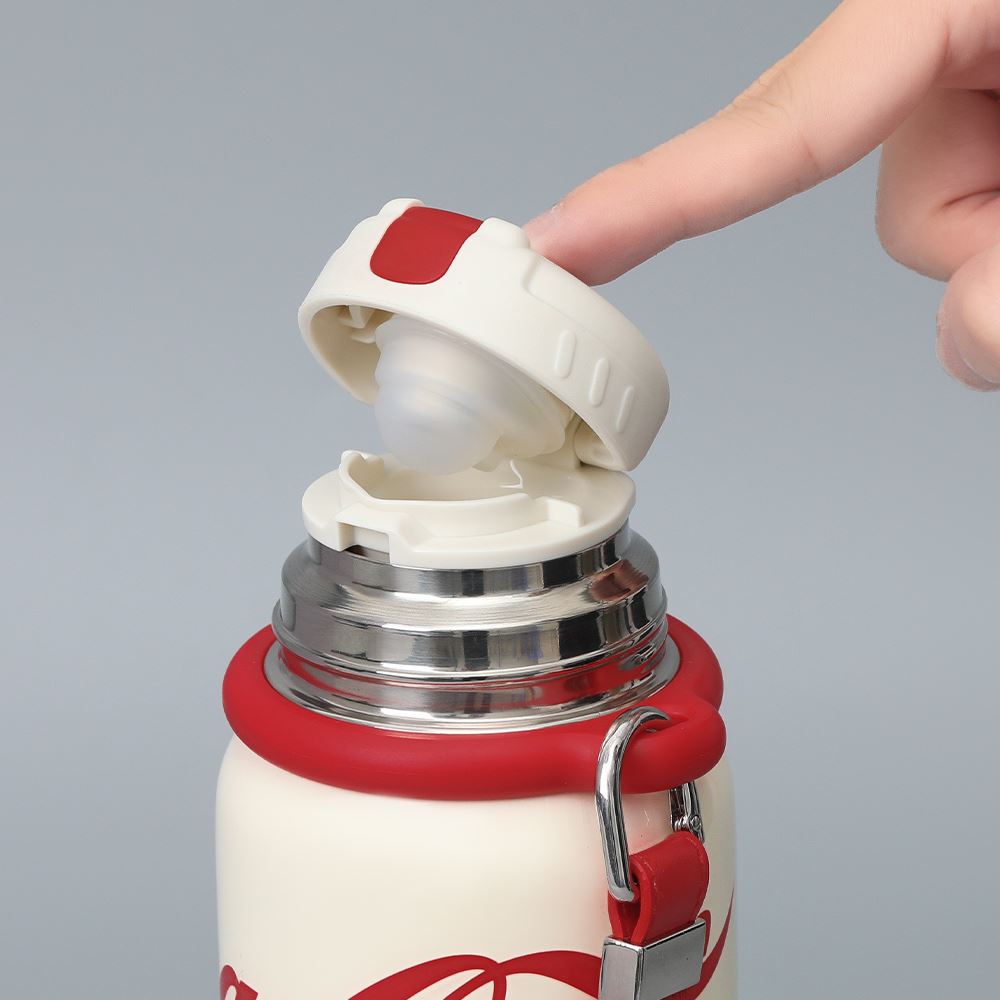 Ly giữ nhiệt inox 580 ml Max Coca Cola GERM GE-CK24AW-B86 Màu Trắng - Đỏ