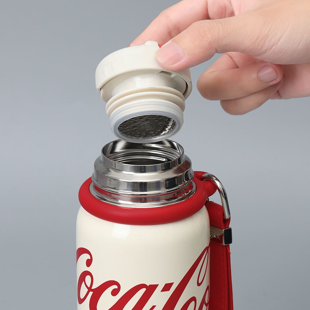 Ly giữ nhiệt inox 580 ml Max Coca Cola GERM GE-CK24AW-B86 Màu Trắng - Đỏ