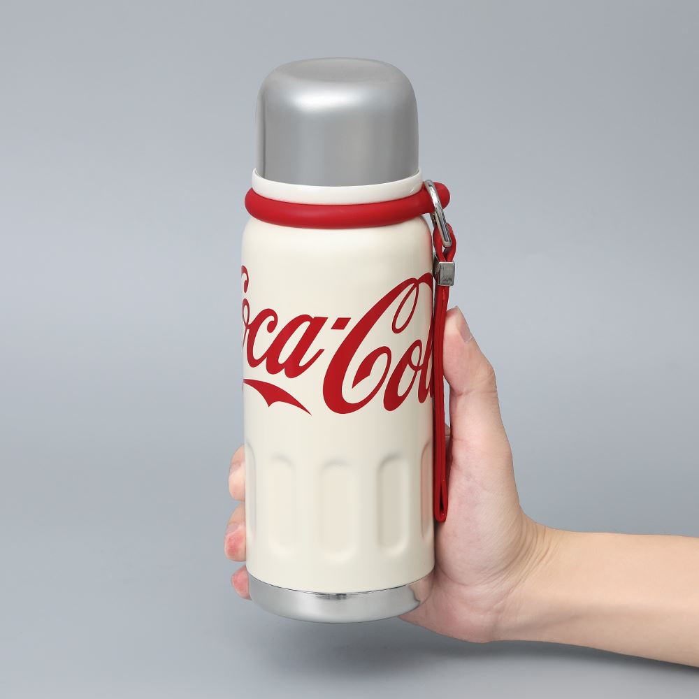 Ly giữ nhiệt inox 580 ml Max Coca Cola GERM GE-CK24AW-B86 Màu Trắng - Đỏ