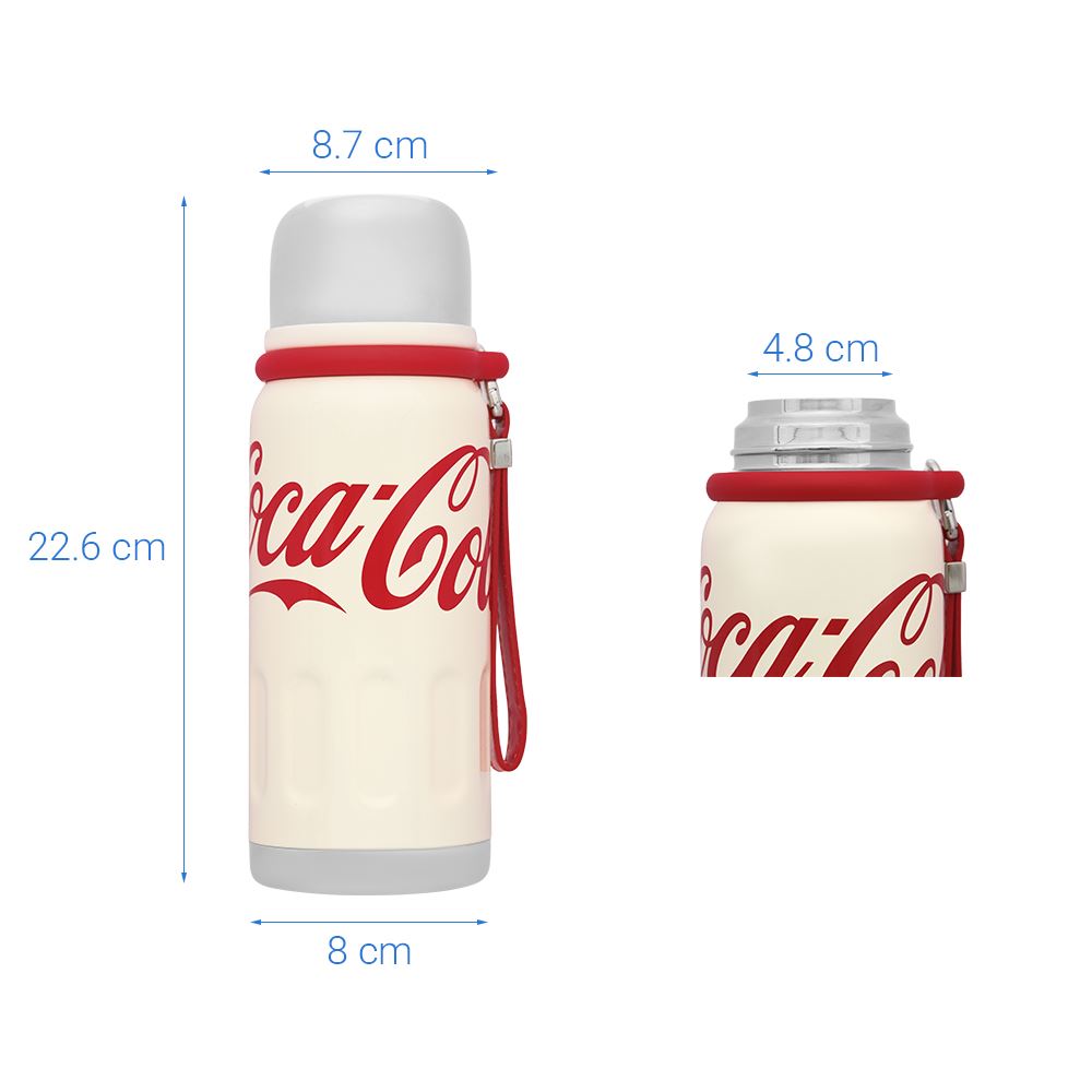 Ly giữ nhiệt inox 580 ml Max Coca Cola GERM GE-CK24AW-B86 Màu Trắng - Đỏ