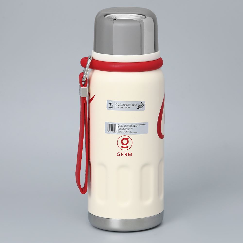 Ly giữ nhiệt inox 580 ml Max Coca Cola GERM GE-CK24AW-B86 Màu Trắng - Đỏ