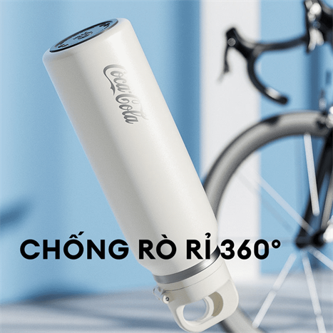 Ly giữ nhiệt inox 600 ml Nhẫn Coca Cola GERM GE-CK24AW-B96 Màu Trắng