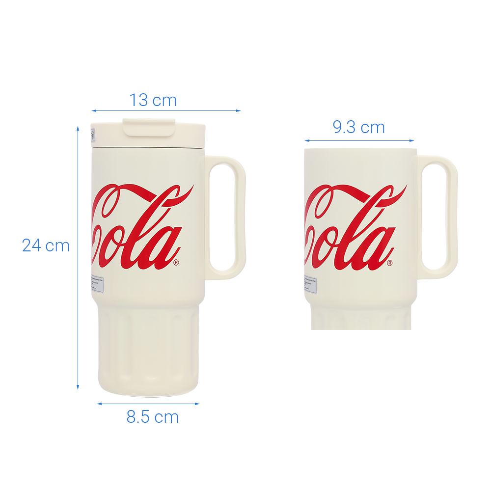 Ly giữ nhiệt inox 1200 ml Ice Box Coca Cola GERM GE-CK23AW-B71 Màu Trắng