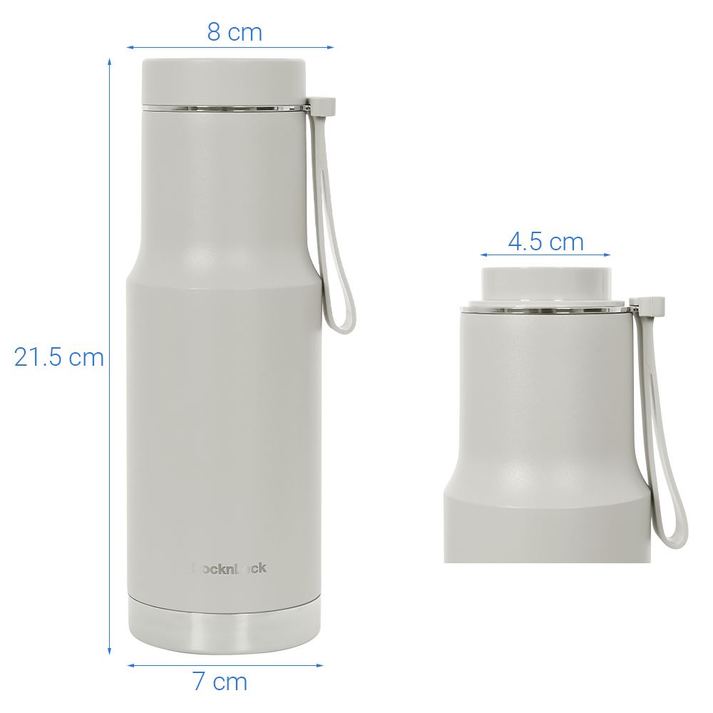 Bình giữ nhiệt inox 470 ml Lock&Lock LHC4198IVY Màu Kem