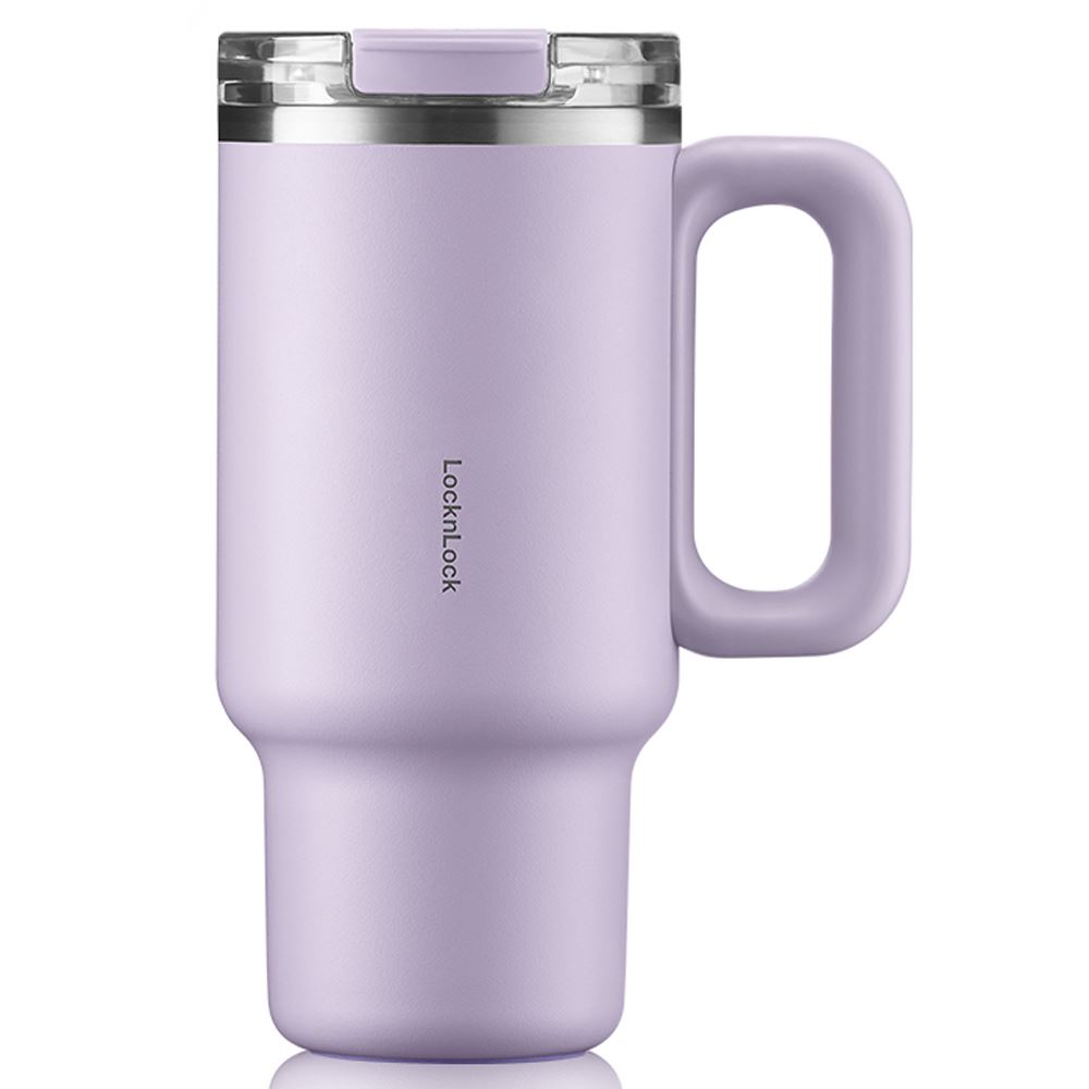 Bình giữ nhiệt Inox 900 ml Lock&Lock Balance Grip LHC4397LVOL Màu Tím