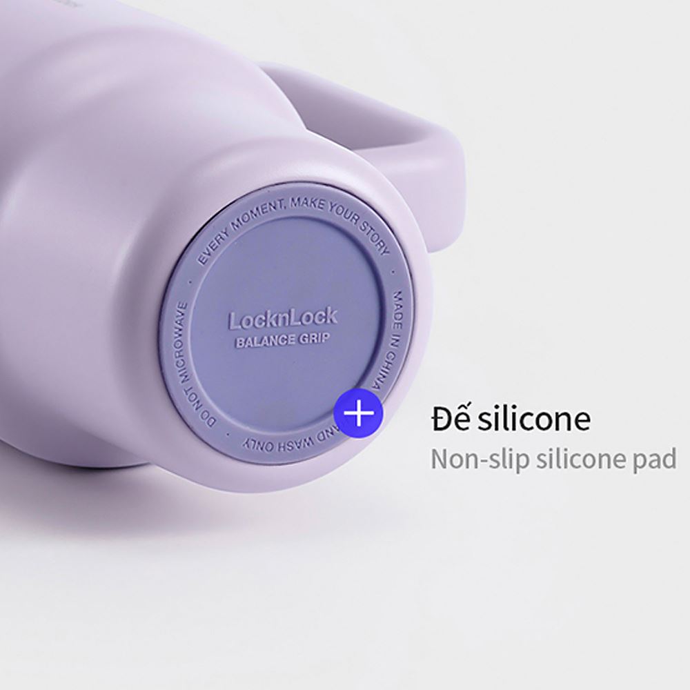 Bình giữ nhiệt Inox 900 ml Lock&Lock Balance Grip LHC4397LVOL Màu Tím