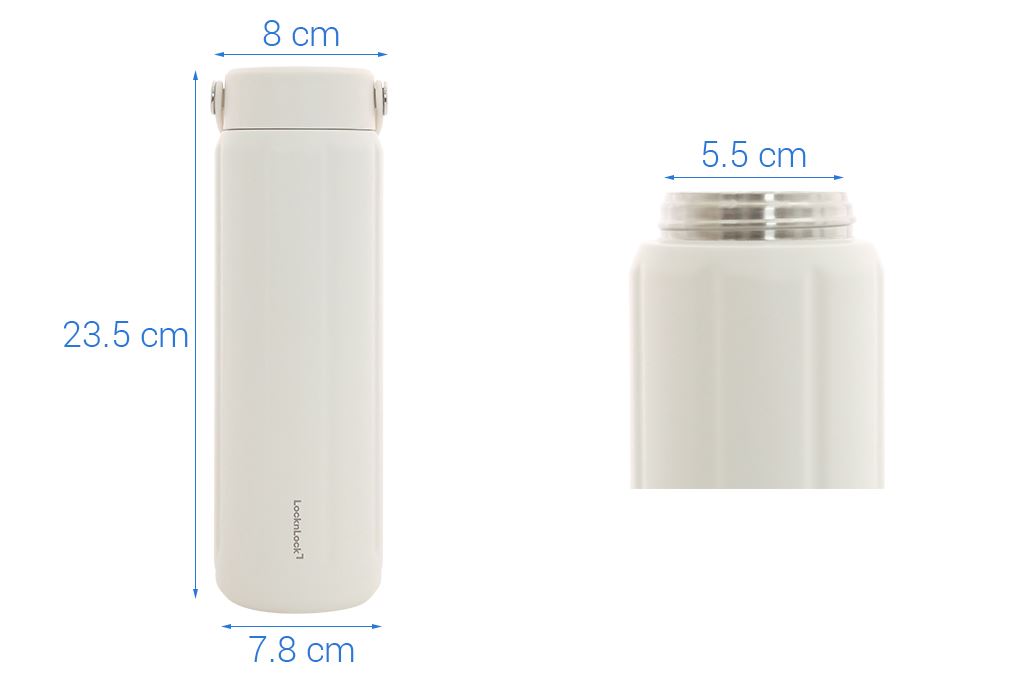 Bình giữ nhiệt Inox 630 ml SLO Ultralight Tumbler Lock&Lock SLO LHC4427WHT Màu Trắng
