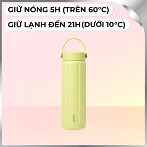Bình giữ nhiệt nóng lạnh Inox 630 ml Lock&Lock LHC4427YEL